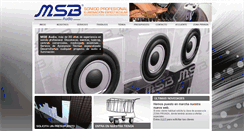 Desktop Screenshot of msbaudio.com