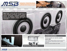 Tablet Screenshot of msbaudio.com